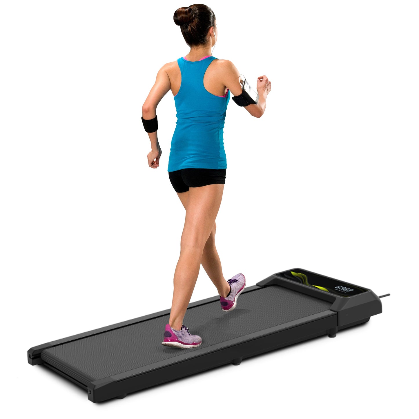 Cardio Flex 100kg Capacity Fixed Incline Walking Pad Remote Control & LED Display for Home Workouts