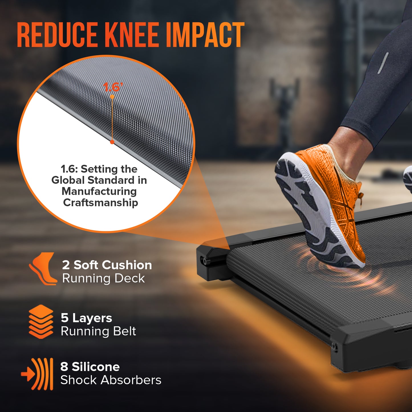 Cardio Flex 100kg Capacity Fixed Incline Walking Pad Remote Control & LED Display for Home Workouts