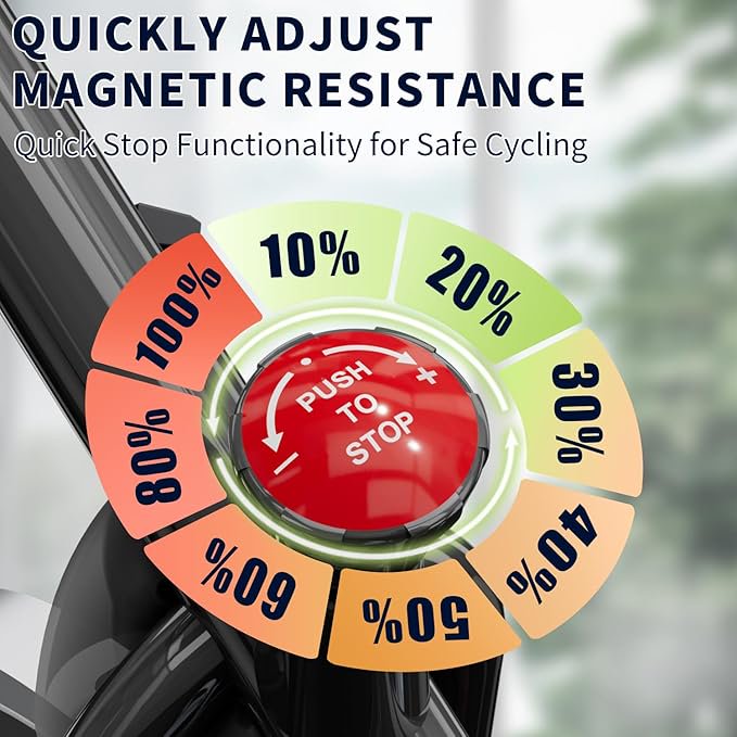 Cardio Flex Stationary Indoor Workout Bike Exercise Equipment for Home Gym