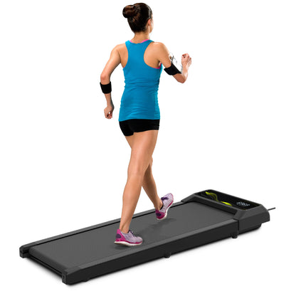 Cardio Flex 100kg Capacity Fixed Incline Walking Pad Remote Control & LED Display for Home Workouts