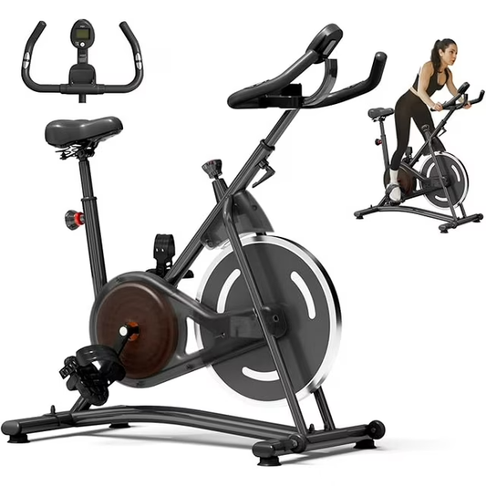 Cardio Flex Stationary Indoor Workout Bike Exercise Equipment for Home Gym