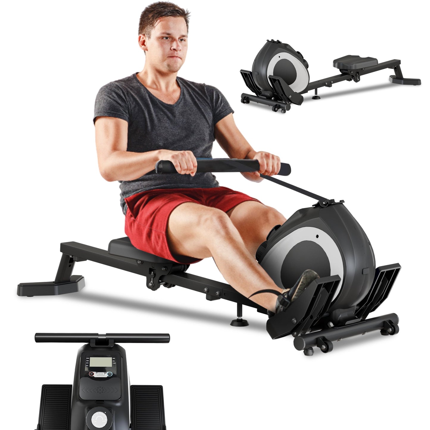 Cardio Flex Magnetic Rowing Machine Workout Equipment for Home Gym